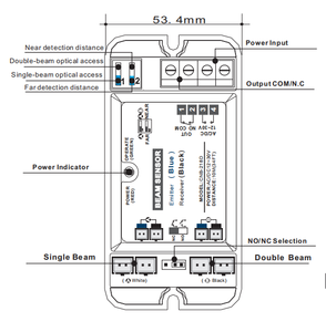 M-218D सुरक्षा बीम सेंसर प्रकाश बाधा के लिए स्वत: दरवाजा - Product Image 6