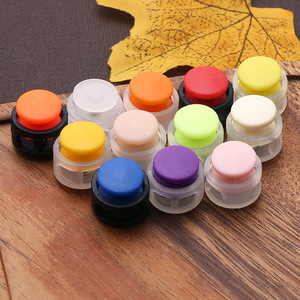 Đầy Màu sắc nhựa đôi lỗ lợn mũi hình dạng dây Stopper dây rút Mũ may mặc dây cuối khóa - Product Image 3