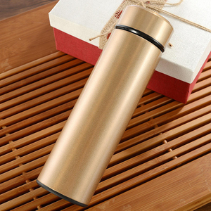 Bouteille d'eau isotherme en acier inoxydable, simplicité et haute valeur esthétique, bouteille d'eau isotherme intelligente pour la maison - Product Image 6