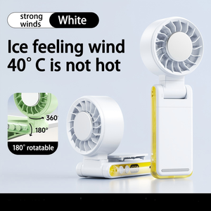 Ventilador de Mano Personalizado con Caja de Cartón Corrugado, Color Blanco Frío, Venta al Por Mayor, Mini Ventilador de Mano, Ventilador de Mano en Oferta - Product Image 1