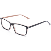Monture de lunettes rectangulaire classique Elan Optical RD26119, très vendue, monture intégrale unisexe en acétate, lunettes optiques écologiques