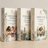 Cartes d'inspiration botaniques élégantes personnalisées OEM, inspirées de la lavande espagnole, avec boîte de prières, coffret cadeau pour la réflexion quotidienne