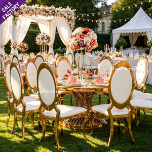 Wholesale Custom Stainless Steel Hall Reception Event Venue <b>Chair</b> White PU Cushion <b>Stackable</b> Banquet <b>Dining</b> <b>Chair</b> - Product Image 1