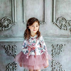 Vestido de Tutú con Flores Otoñales para Niñas, Estilo Chino - Product Image 4