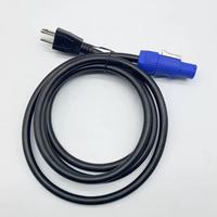 Cable de Alimentación de 3 Puntas NEMA 5-15P a PowerCON, 20A, 3 Pines, 16AWG, 1M/3.2FT, Conector Macho PowerCon a Cable de Alimentación Macho NEMA 5-15P