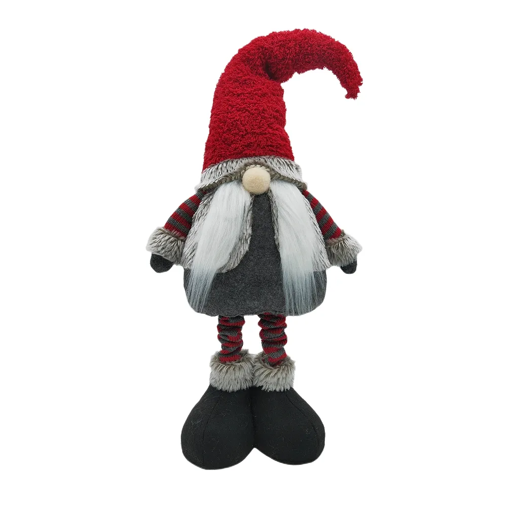 Christmas Decorations Indoor Gifts Bendable Hat Gnomes standing Christmas doll with retractable legs christmas supplies noel de