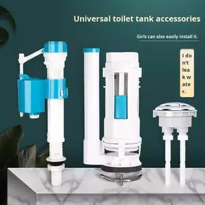 Accessoires de toilettes ABS, robinet <span class=keywords><strong>d</strong></span>'admission mural, design moderne et <span class=keywords><strong>simple</strong></span>, pompe de réservoir universelle, dispositif <span class=keywords><strong>d</strong></span>'admission <span class=keywords><strong>d</strong></span>'<span class=keywords><strong>eau</strong></span>, robinet de vidange, flotteur - Product Image 3