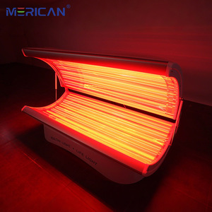 アメリカで最も売れているPDT光線力学療法ベッド、全身用赤外線LEDレッドライトスパカプセル、米国プラグ対応 - Product Image 1