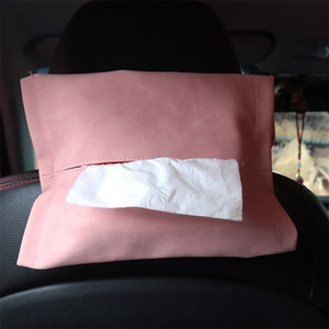 Caja de pañuelos para coche, almacenamiento en el reposabrazos, tela de felpa, consola central, uso dual para coche y hogar - Product Image 3