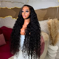 Perruques brésiliennes 100 % cheveux humains naturels, densité 250, perruque HD Deep Wave en cheveux humains, pré-plumée avec dentelle suisse 13x6 13x4