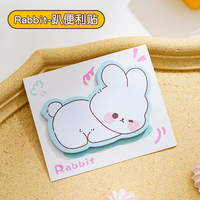 Autocollants de notes adhésives mignons en forme d'animaux, décalcomanies, scrapbooking, bricolage, kawaii, bloc-notes, papeterie, fournitures scolaires