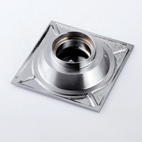Siphon de sol carré en acier inoxydable pour salle de bain 10x10cm, anti-colmatage, vente en gros usine
