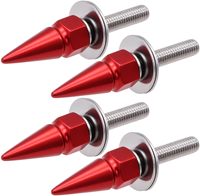 Vis de plaque d'immatriculation de style nouveau, tête hexagonale pointue, filetage M6, plastique ABS, noyau en cuivre, revêtement en caoutchouc, modèle Xy-103, universel
