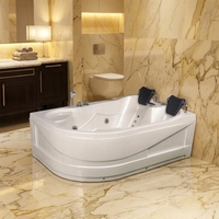 GUCI Jets de massage Baignoires 2 Adultes Oreiller Salle de bain Coin intérieur Baignoire à remous Acrylique Table de massage moderne 5 ans