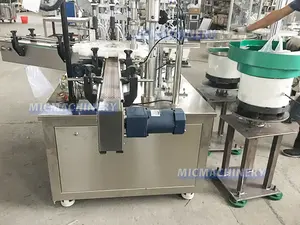 Automatic 100ml Small Bottle Diffuser Sample Vacuum Liquid Perfume Filling Capping Machine