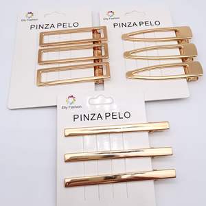 Inspiré coréen bricolage carré perle épingle à <span class=keywords><strong>cheveux</strong></span> populaire métal <span class=keywords><strong>coupe</strong></span> bec de canard pince 5cm alliage <span class=keywords><strong>cheveux</strong></span> accessoires fabricant en gros - Product Image 2