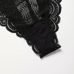 Slip Sexy in Pizzo da Donna Design Aperto Trasparente Nero Intimo in Rete Hot Tanga G-string Alla Moda per Ragazze Giovani - Product Image 5