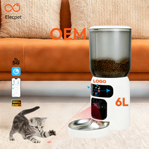 Elecpet 2025 mới thông minh Pet Feeder điều khiển từ xa vi mạch Laser Pet trêu chọc 2 máy ảnh 1080P HD tầm nhìn ban đêm - Product Image 1