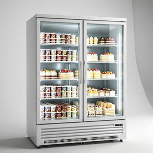 Refrigerador Vertical con Puerta de Vidrio y Ventilador de Enfriamiento ZD-22c(-7.6F), Congelador de Exhibición, <span class=keywords><strong>Vitrina</strong></span> Comercial para Almacenamiento de Alimentos - Product Image 4