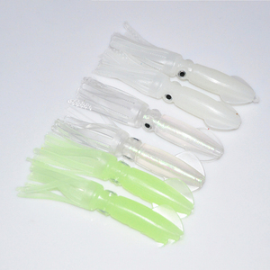 Leurre de pêche souple en plastique pour la pêche à la traîne, imitation calamar bionique, 10cm 9g, lumineux en eau salée, personnalisable OEM - Product Image 2