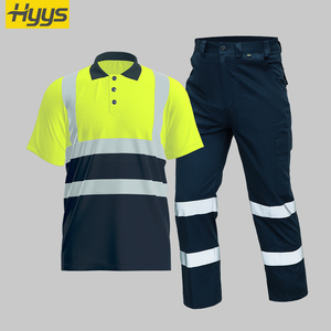 Magliette Polo Estive a Maniche Corte ad Asciugatura Rapida con Strisce Riflettenti, Abbigliamento da <span class=keywords><strong>Lavoro</strong></span> di Sicurezza, Pantaloni da <span class=keywords><strong>Lavoro</strong></span> per Edilizia, Abbigliamento da <span class=keywords><strong>Lavoro</strong></span> Personalizzato - Product Image 1