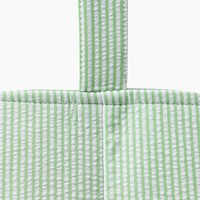 Panier de Pâques personnalisable en seersucker à rayures, brodé, avec motif Peter Rabbit, pour bonbons et friandises