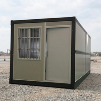 Maison préfabriquée moderne en panneaux sandwich en acier pliables, ferme, bureau, dortoir, entrepôt, conteneur pliable préfabriqué