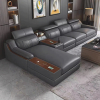 Runwood Wholesale : Ensemble de canapés de luxe au design le plus récent, 1+2+3 places, en similicuir, pour salon, hôtel, appartement, meubles