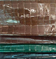 Tissu en cuir PU avec texture crocodile pour meubles, sièges de voiture, décoration