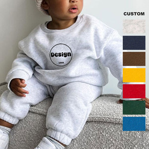 Tenues assorties personnalisées pour maman et fils, sweat-shirt en molleton surdimensionné pour enfants et adultes, jogging décontracté, ensemble de survêtement ample - Product Image 3