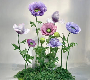 Wedding Decoration Large Organza Floral Mechanical Artificial Silk <strong>Big</strong> <strong>Flower</strong> Giant <strong>Flowers</strong> - Product Image 4