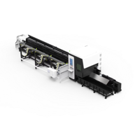 Machine de découpe laser CNC entièrement automatique Tuosheng pour tubes, 1,5 kW, 3 kW, 6 kW, 12 kW, 20 kW, avec alimentation et déchargement servo, deux mandrins