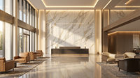 Panneau mural en PVC de qualité commerciale, ignifuge, anti-UV, imitation marbre, 3 mm, étanche, alternative au marbre pour le revêtement des halls d'hôtel