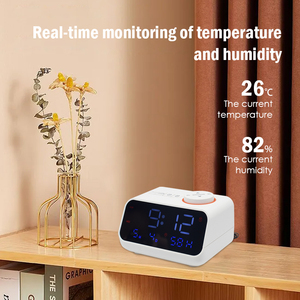 Machine de sommeil à bruit blanc chaud, sons apaisants, réveil, minuterie avec FM, thérapie Portable, sons de la Nature, sommeil pour bébé - Product Image 5