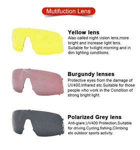 Gafas de Ciclismo Polarizadas UV400 para Bicicleta de Montaña, con Lentes Intercambiables para Deportes al Aire Libre - Product Image 6