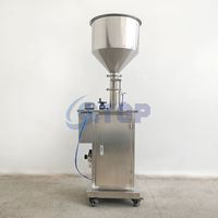Machine de remplissage semi-automatique portable à valve à bille pour détergent liquide, miel, encre d'imprimante, liquide vaisselle et produits de lavage à la main sous pression