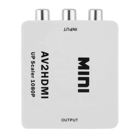 Adaptateur convertisseur vidéo Xput RCA vers HDMI, mini entrée AV vers sortie HDMI, cordon de transfert de signal, prend en charge l'affichage HD