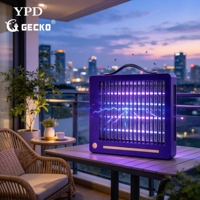 GECKO YPD LITIAN Destructeur d'insectes UV portable, tueur de moustiques électrique, piège à insectes alimenté par batterie USB avec poignée pour intérieur et extérieur