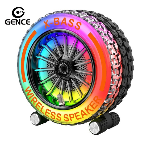 GENCE Portable for 5.0 Music Wireless 20W RGB Plastic Karaoke Theater Party Hifi Home Active DJ Boombox Bass Speaker