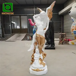 Западная статуя из стекловолокна любящий ангел статуя из смолы