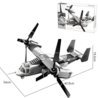 Wange 5006 V-22 Osprey Aircraft MOC Block Bricks Model Kids Unisex Educational Assembly Building Block Toy Set Collection Toy