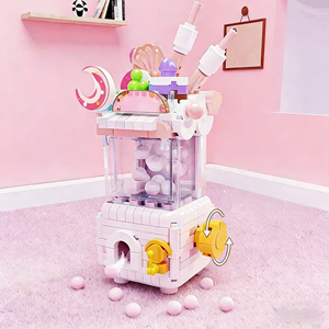 Ensemble de distributeur automatique de bonbons en blocs de construction colorés, très vendu, avec des bonbons réalistes pour la créativité et le jeu des enfants, vente en gros OEM - Product Image 4