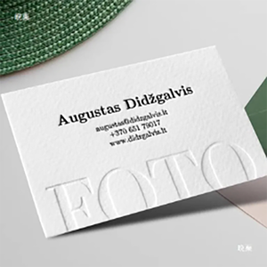 カスタム高級ブラック名刺ドットUVエンボス印刷高級紙名刺低価格 - Product Image 6