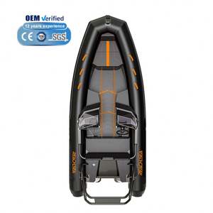 REACHSEA LUX550 bateau en aluminium 16ft bateau de pêche Hypalon rigide coque profonde en V 8 personnes Pvc navigateur gonflable bateau de sauvetage - Product Image 2