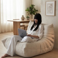 Fauteuil de salon moderne et confortable, canapé de sol rembourré avec emballage compressé pour salon et appartement