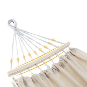 हॉट सेल बेस्ट चॉइस उत्पाद बेड-व्हाइट पोर्टेबल कॉटन ब्राजीलियाई डबल हैमॉक - Product Image 3