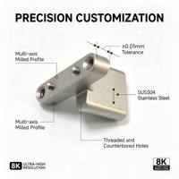 Support de câble d'embrayage en aluminium CNC sur mesure (acier inoxydable)