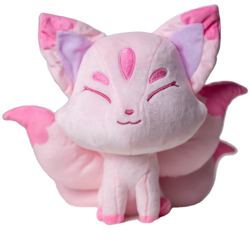2024 Kawaii Kitsunes Sakura Plushie - Cute Pink Fox Toy