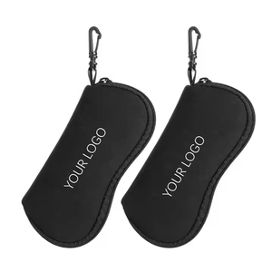 Custom Print Neoprene & <b>Plastic</b> Eyeglass Storage Pouch Sunglasses Case for Optical Shop Corporate Promotional Gifts - Product Image 1