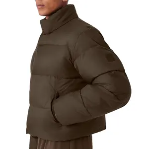 Veste pour hommes personnalisée, manteau bouffant avec taille cintrée réglable, veste d'hiver, manteau en duvet pour hommes